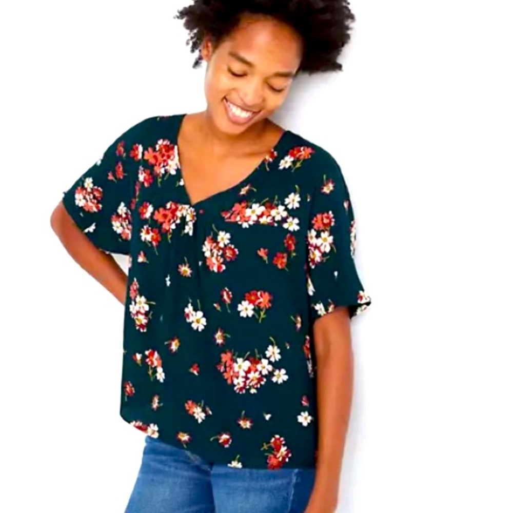Madewell Rhyme Top - Spruce Blooms Blouse
